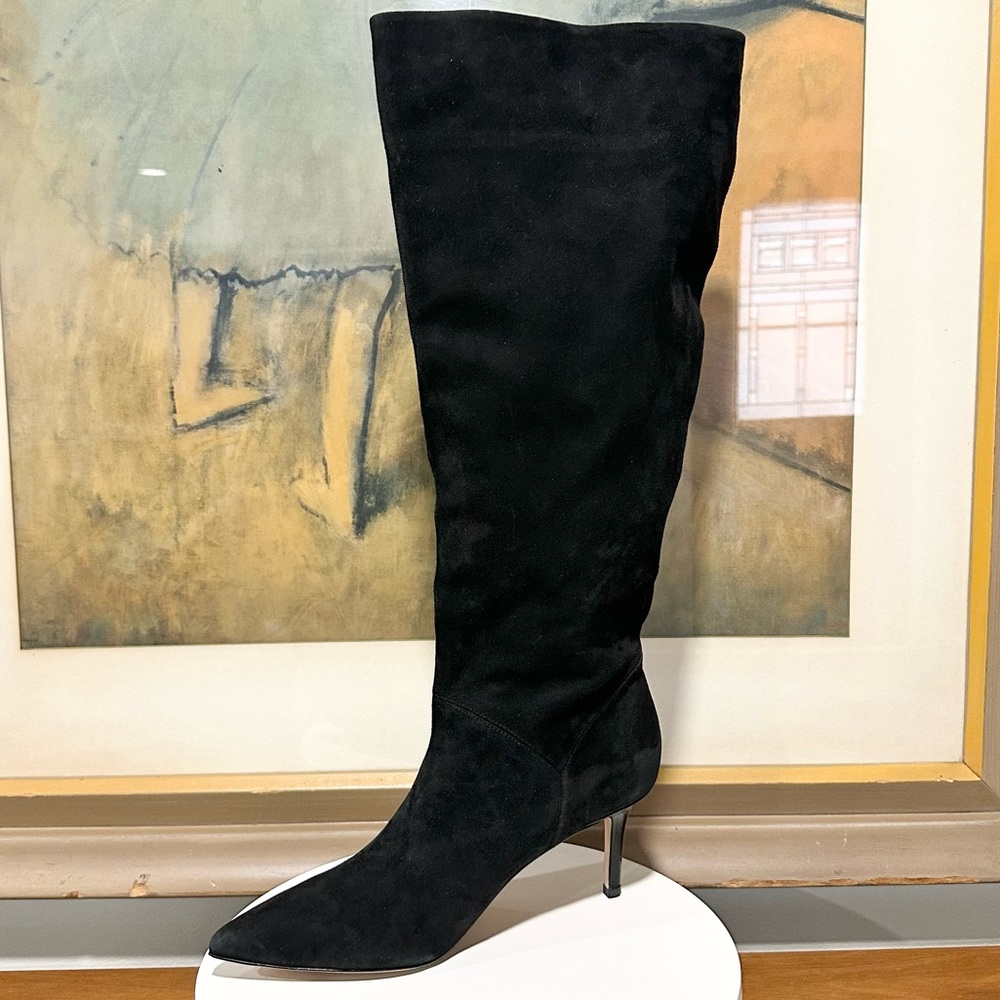 🌹VERONICA BEARD🌹 Lisa Knee High Boot Wide Calf In Black Size: 9M - Picture 3 of 16